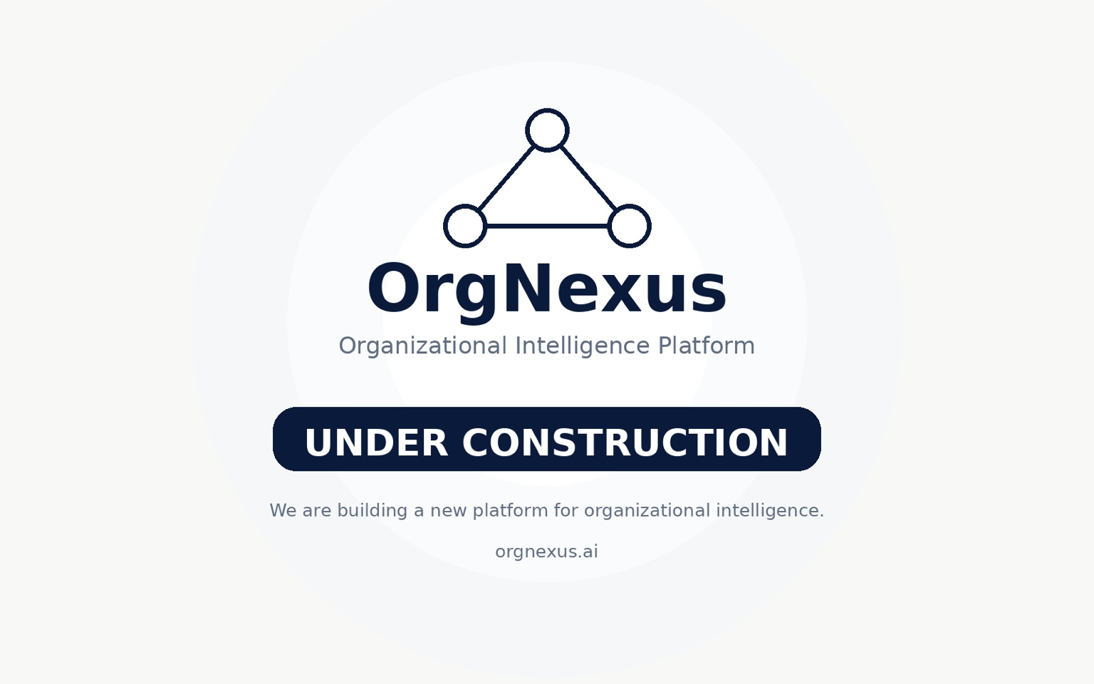 OrgNexus - Organizational Intelligence Platform - Under Construction